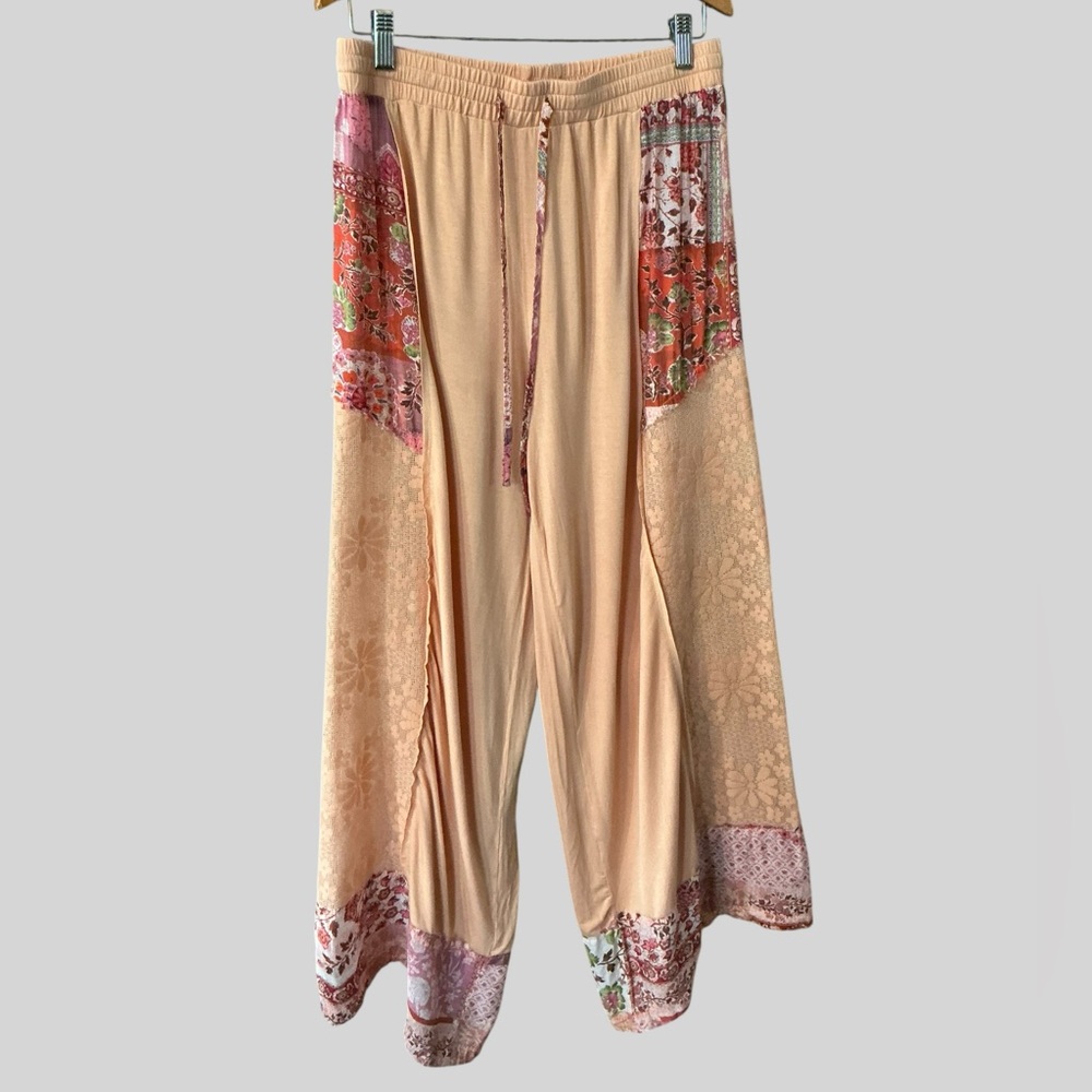 POL Boho Patchwork Lace Pants Large Cottagecore F… - image 2